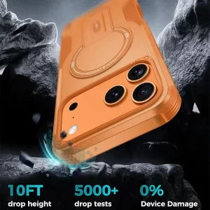 For Magsafe Invisible Stand Phone Case for IPhone 17 Pro Max Magnetic Wireless Charging Anti-fall Funda for IPhone 17 Pro Cover