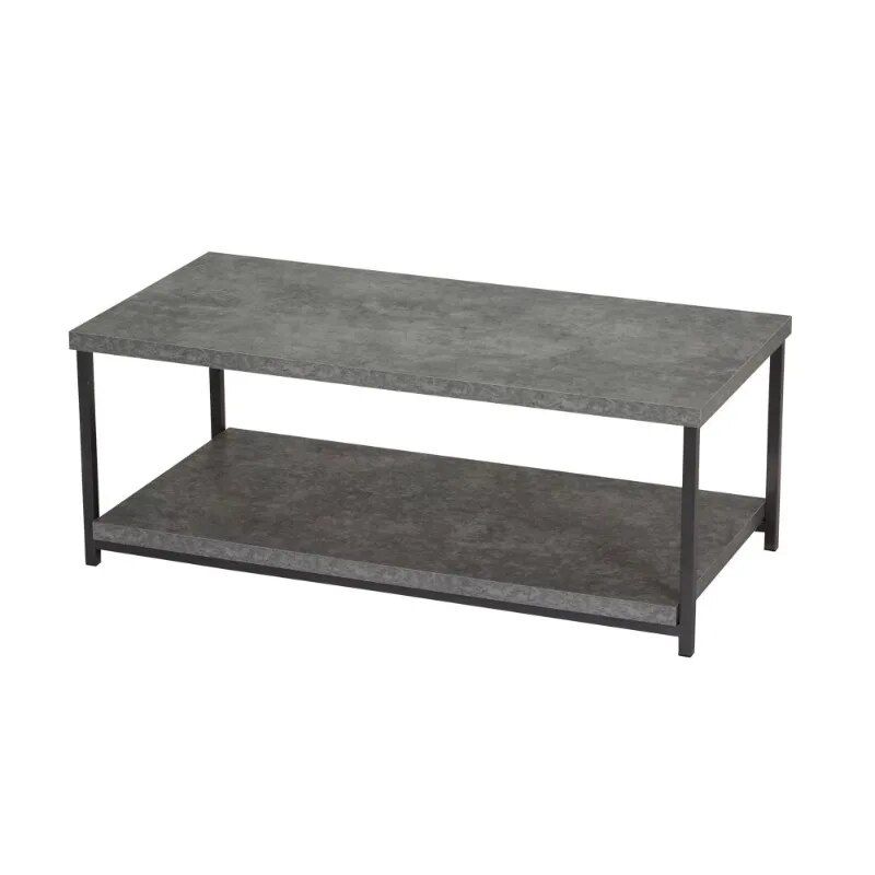 modern slate grey coffee table with storage shelf modern slate grey coffee table with storage shelf