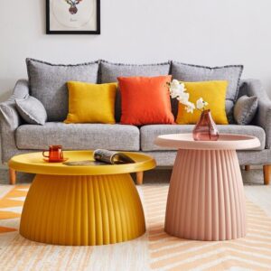 modern minimalist round coffee table