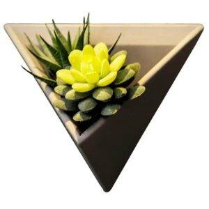 modern nordic triangle wall mounted cement flowerpot