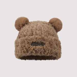 chic autumn winter bear ear beanie