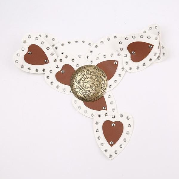 heart shaped hollow out pu leather belt for women heart shaped hollow out pu leather belt for women