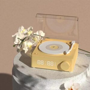 retro bluetooth speaker with alarm clock