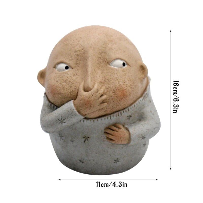 charming resin boy nose plugging sculpture charming resin boy nose plugging sculpture