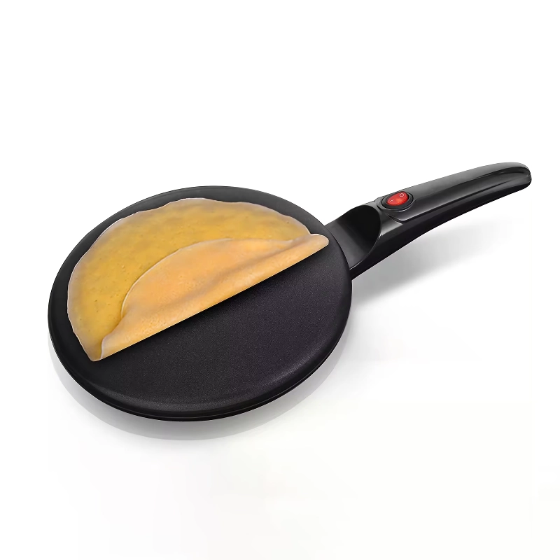 portable electric crepe maker with non stick coating and automatic temperature control portable electric crepe maker with non stick coating and automatic temperature control