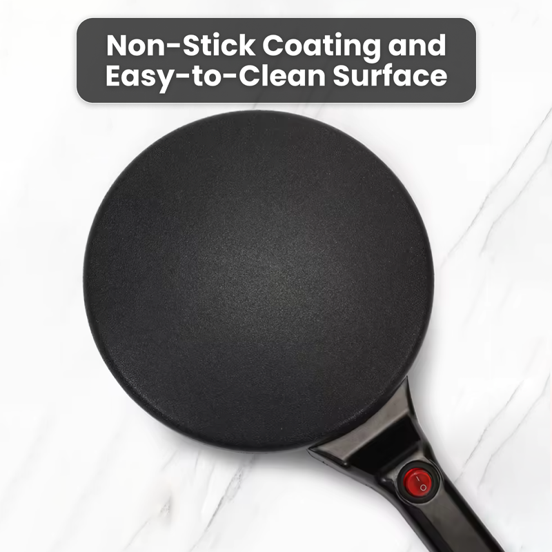 portable electric crepe maker with non stick coating and automatic temperature control portable electric crepe maker with non stick coating and automatic temperature control