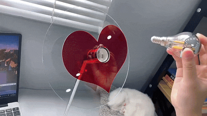 Romantic Heart-Shaped Sunset Projection Lamp 12210 238540