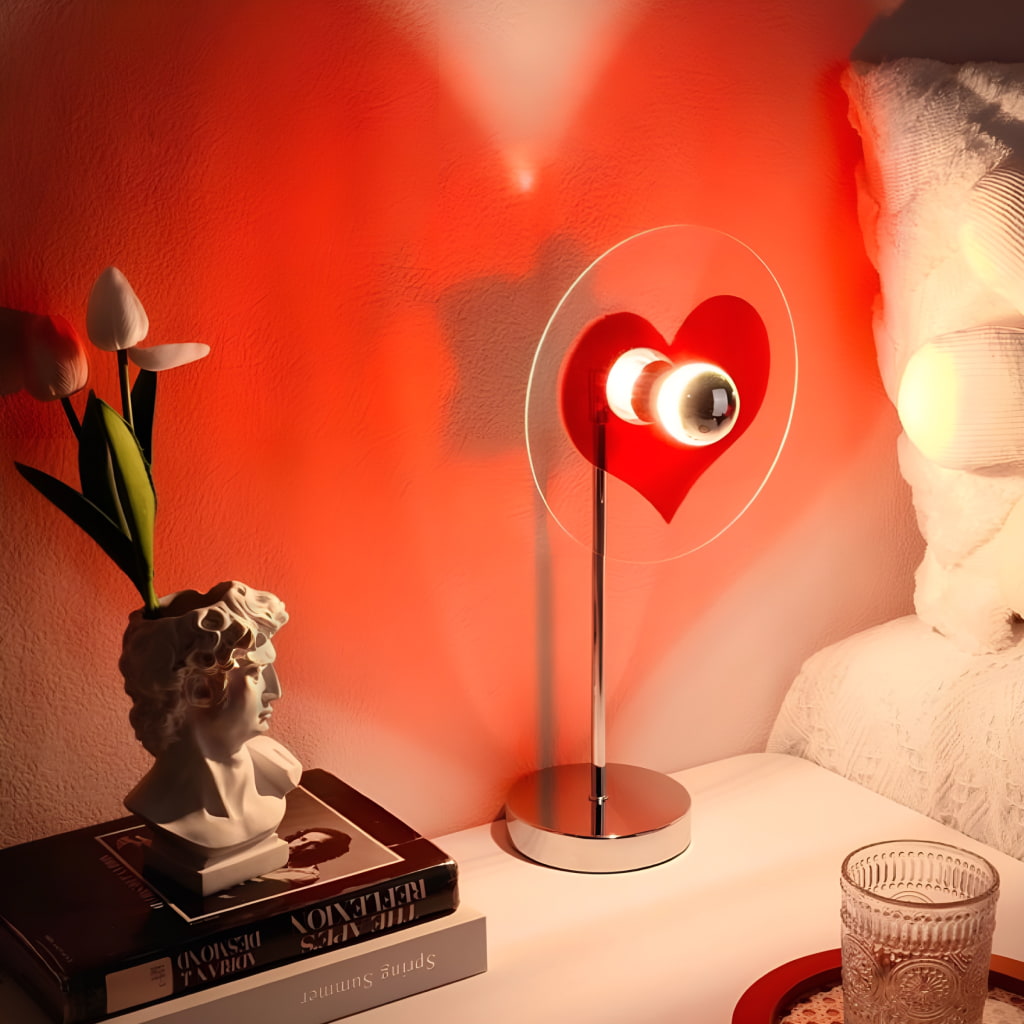 romantic heart shaped sunset projection lamp romantic heart shaped sunset projection lamp