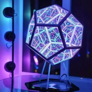 colorful led 3d dodecahedron night light