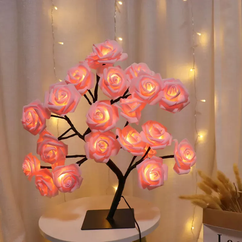led rose flower tree lamp led rose flower tree lamp