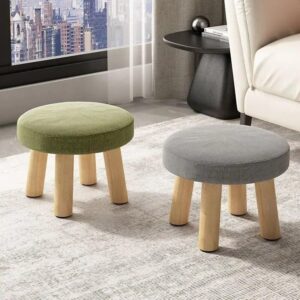 eco friendly wooden ottoman stool