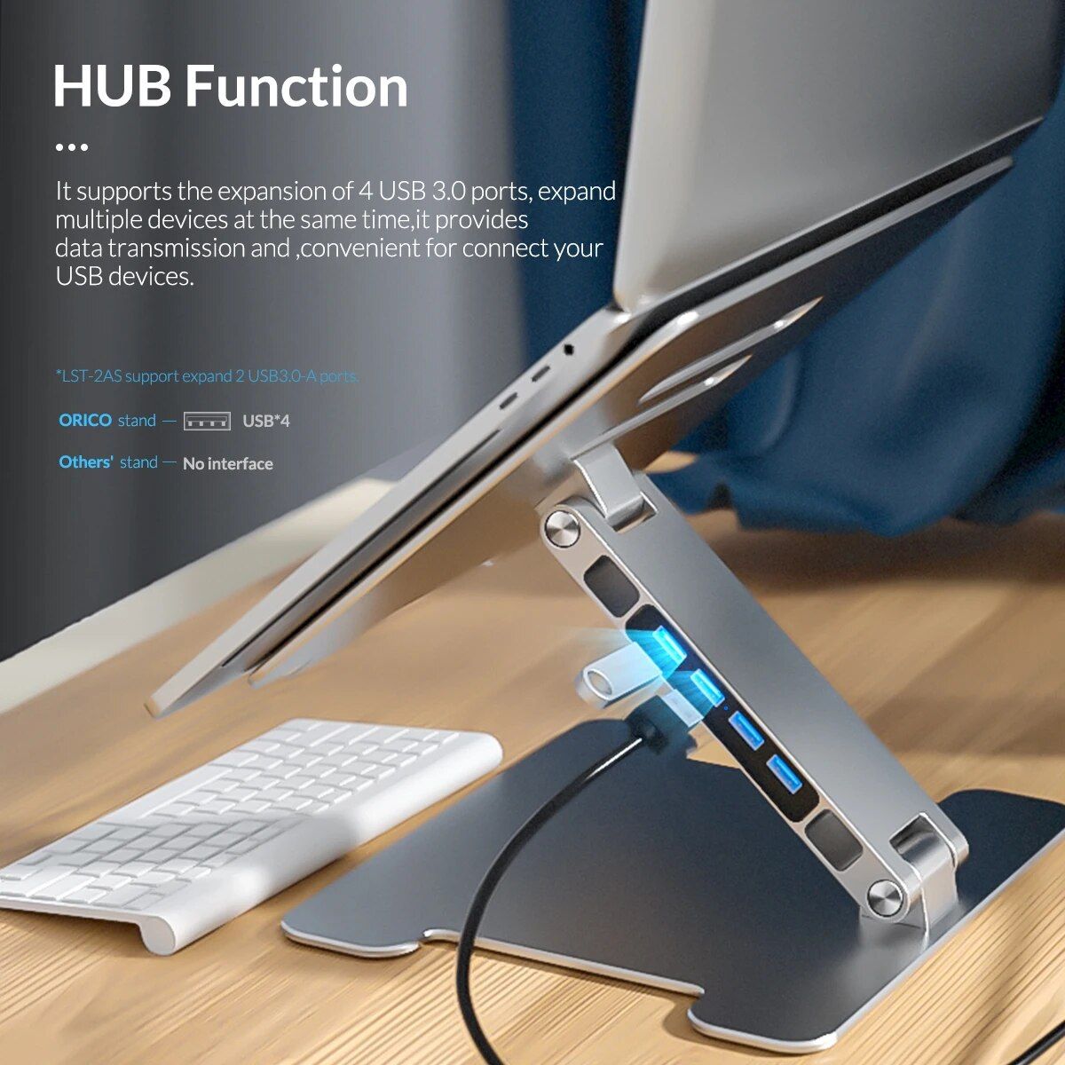Multi-Functional Adjustable Aluminum Laptop Stand 8553 98e818