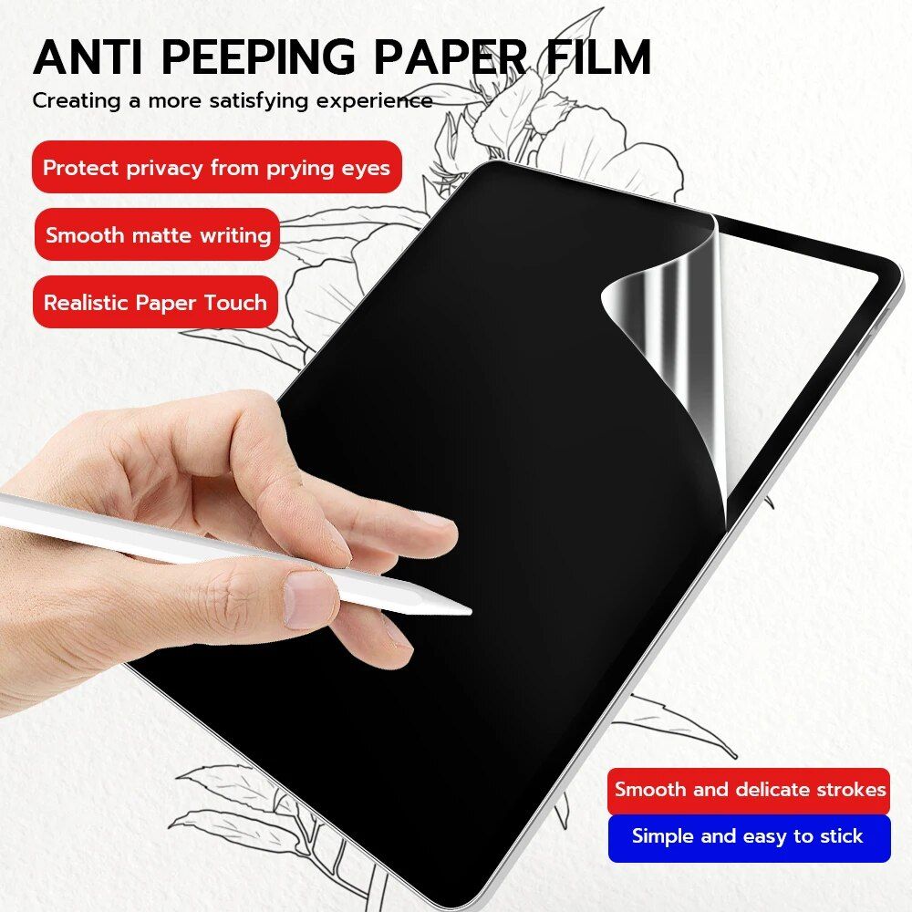anti spy privacy screen protector film for ipad mini 6, pro 12, 9, 11, air 4, 10.2 7th 8th gen anti spy privacy screen protector film for ipad mini 6, pro 12, 9, 11, air 4, 10.2 7th 8th gen