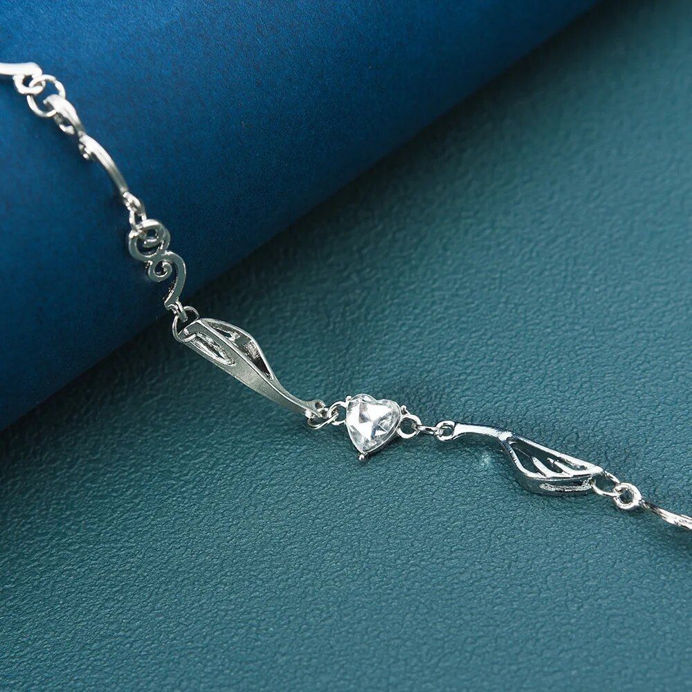 heart crystal choker necklace heart crystal choker necklace